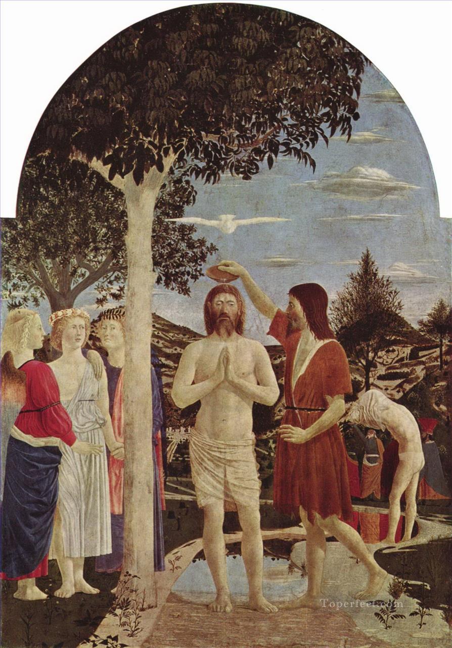ピエロ・デラ・フランチェスカ「キリストの誕生」油絵